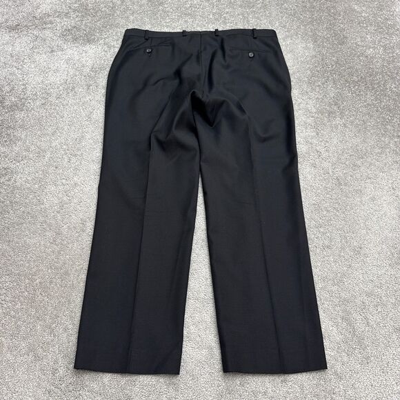 Lauren Ralph Lauren Wool Dress Pants Mens 38x30 Black Straight Leg Classic Work - Picture 2 of 14